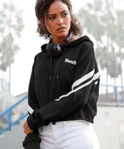 Bench. Kapuzensweatshirt in kurzer Form Schwarz-wei&szlig;, Pink-schwarz -Bench Verkaufsgeschäft 01027198 1f8f 5a89 8c0c 0de4faa8c68a