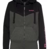 Bench. Sweatjacke »LANEY« im Colourblock-Design mit Daumenlöchern Dunkelgrau-pink, Hellgrau-marine