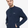 Bench. Funktionsjacke »Lido« Eleganter Rippstrick, Stickerei Navy, Charcoal Marl