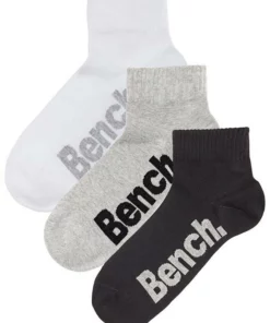 Bench. Kurzsocken (3-Paar) mit bequemen Rippbündchen Schwarz | weiß | grau, Schwarz, Jeans -Bench Verkaufsgeschäft 15007750