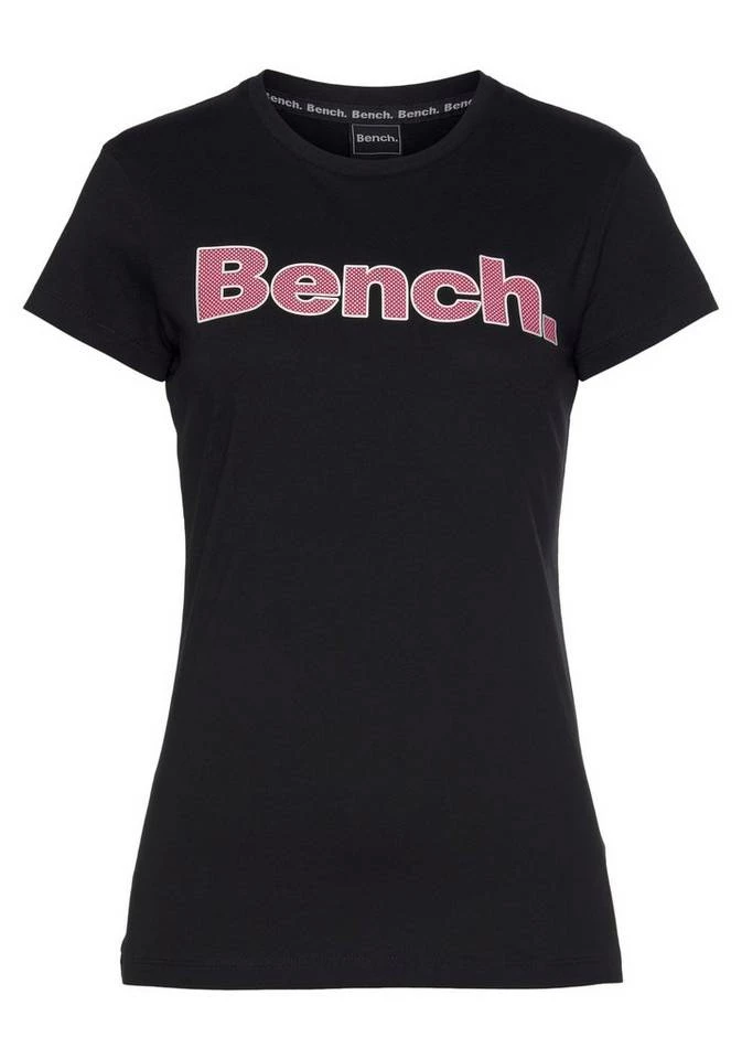 Bench. Rundhalsshirt »LEORA« mit frontalem Logodruck Black, White 3 Bench. Rundhalsshirt »LEORA« mit frontalem Logodruck Black, White – Bild 3