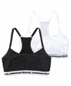 Bench. Bustier (Packung, 2 Stück) Mädchen - verstellbarer Ringerrücken Wei&szlig; | grau-meliert, Schwarz | wei&szlig; -Bench Verkaufsgeschäft 16145783