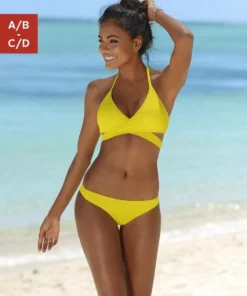 Bench. Triangel-Bikini in Wickeloptik Pink, Gelb, Schwarz -Bench Verkaufsgeschäft 16802136