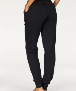 Bench. Relaxhose mit kontrastfarbenen Nähten Hellgrau-orange, Anthrazit-petrol, Schwarz-rubinrot -Bench Verkaufsgeschäft 17791627