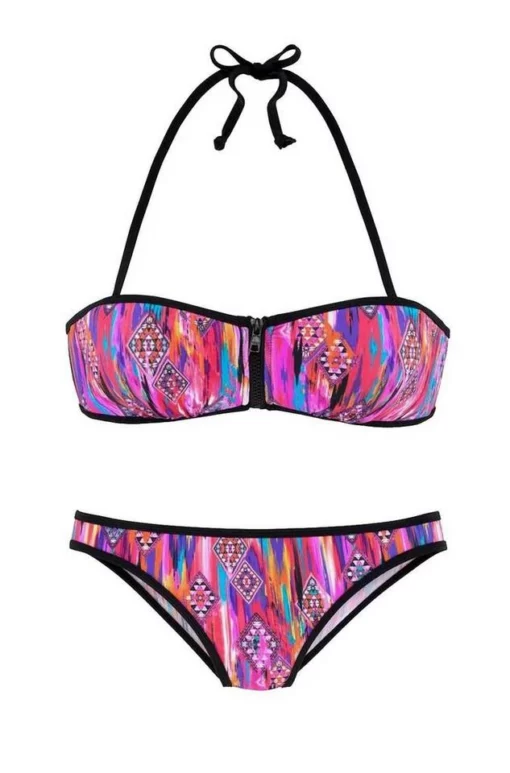 Bench. Push-Up-Bikini »Bench Damen Marken-Bandeau-Bikini, bunt, C/D-Cup« -Bench Verkaufsgeschäft 1855eb57 26d3 5c32 918c 509b9ede8034