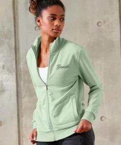 Bench. Sweatjacke mit zwei Logo Stickereien Schwarz, Mint-melange, Anthrazit-melange -Bench Verkaufsgeschäft 18ec562a 7315 5766 ba75 48aa3626d7a6