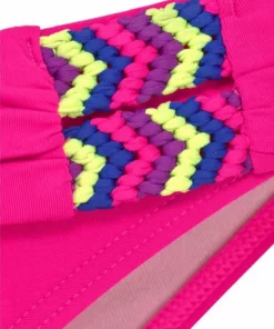 Bench. Bügel-Bandeau-Bikini mit buntem Flechtdetail Wei&szlig;, Pink, Schwarz -Bench Verkaufsgeschäft 19009124
