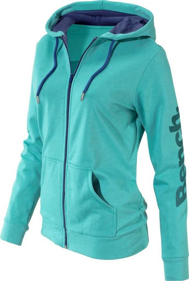 Bench. Kapuzensweatjacke mit kontrastfarbenen Details Grau-meliert, Mint-meliert, Blau-meliert, Schwarz 5 Bench. Kapuzensweatjacke mit kontrastfarbenen Details Grau-meliert, Mint-meliert, Blau-meliert, Schwarz – Bild 5