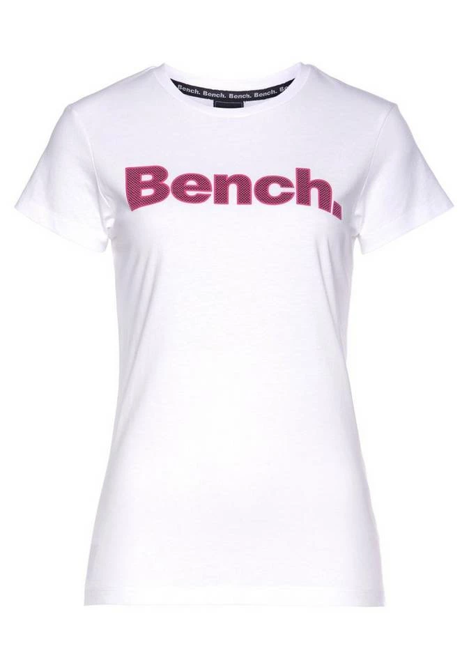Bench. Rundhalsshirt »LEORA« mit frontalem Logodruck Black, White 1 Bench. Rundhalsshirt »LEORA« mit frontalem Logodruck Black, White