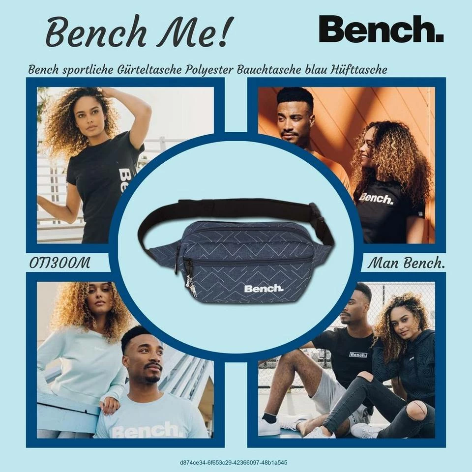 Bench. Gürteltasche »D2OTI300M Bench sportliche Gürteltasche blau« (Gürteltasche), Herren, Jugend Tasche aus Polyester, Größe ca. 23cm in blau 2 Bench. Gürteltasche »D2OTI300M Bench sportliche Gürteltasche blau« (Gürteltasche), Herren, Jugend Tasche aus Polyester, Größe ca. 23cm in blau – Bild 2