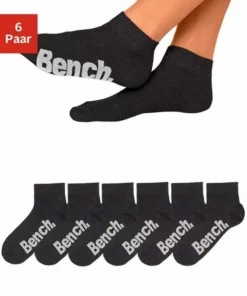 Bench. Kurzsocken (6-Paar) mit komfortablem Rippbündchen Schwarz, Schwarz | weiß | grau -Bench Verkaufsgeschäft 20057598