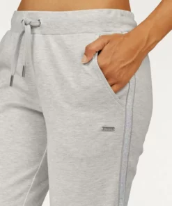 Bench. Homewearhose mit Metallic-Streifen Dunkelblau, Hellgrau, Weinrot, Schwarz -Bench Verkaufsgeschäft 20058125