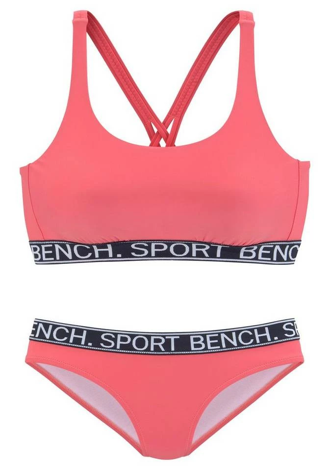 Bench. Bustier-Bikini mit Bench-Schriftzug Pink, Schwarz 4 Bench. Bustier-Bikini mit Bench-Schriftzug Pink, Schwarz – Bild 4
