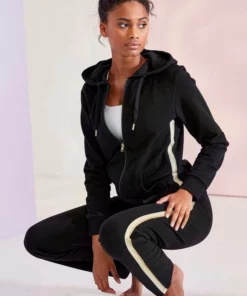 Bench. Relaxhose mit Glitzer Seitenstreifen Ros&eacute;, Beige-melange, Schwarz -Bench Verkaufsgeschäft 216d9d49 ea19 5733 b67d 4419ec5c28a9