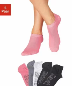 Bench. Sneakersocken (5-Paar) für modische Sneaker-Schuhe Bunt, Schwarz, Wei&szlig; -Bench Verkaufsgeschäft 21725571