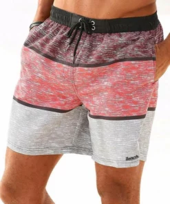 Bench. Badeshorts, im trendigen Blockstreifen-Look Schwarz-bordeaux, Marine-orange -Bench Verkaufsgeschäft 24007999