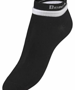 Bench. Kurzsocken (6-Paar) mit doppelten Bündchen Schwarz, Weiß-schwarz-grau -Bench Verkaufsgeschäft 24071723