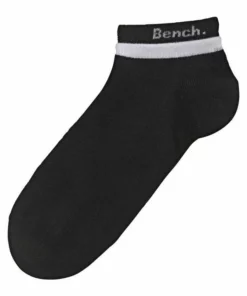 Bench. Kurzsocken (6-Paar) mit doppelten Bündchen Schwarz, Weiß-schwarz-grau -Bench Verkaufsgeschäft 24071725