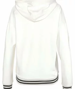 Bench. Kapuzensweatjacke mit Logodruck in Metalloptik Schwarz, Aubergine, Ecru -Bench Verkaufsgeschäft 24149606