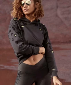 Bench. Kapuzensweatshirt mit glänzendem Leodruck Wei&szlig;-leo, Schwarz-leo, Nougat-leo -Bench Verkaufsgeschäft 24641bad 0806 53f3 b79d 9d5aa4ce62d0