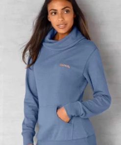 Bench. Sweatshirt mit Stehkragen in Layeroptik Beige-meliert, Mauve-meliert, Jeans-meliert, Schwarz -Bench Verkaufsgeschäft 29409220