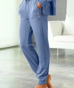 Bench. Loungehose mit aufgesetzten Taschen Mauve-meliert, Beige-meliert, Schwarz, Jeans-meliert -Bench Verkaufsgeschäft 29409450