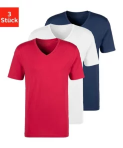 Bench. V-Shirt (3er-Pack) Navy | grau-meliert | schwarz, Rot | wei&szlig; | navy, Wei&szlig; -Bench Verkaufsgeschäft 2b6540d9 0e69 538a 9ef6 b20478454db2