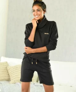 Bench. Sweatshirt mit Stehkragen in Layeroptik Beige-meliert, Mauve-meliert, Jeans-meliert, Schwarz -Bench Verkaufsgeschäft 30742293