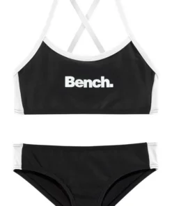 Bench. Bustier-Bikini mit gekreuzten Trägern Blau-wei&szlig;, T&uuml;rkis-schwarz, Pink-schwarz, Schwarz-wei&szlig; -Bench Verkaufsgeschäft 31421467
