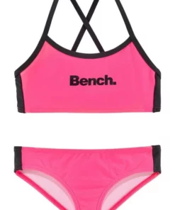 Bench. Bustier-Bikini mit gekreuzten Trägern Blau-wei&szlig;, T&uuml;rkis-schwarz, Pink-schwarz, Schwarz-wei&szlig; -Bench Verkaufsgeschäft 31422006