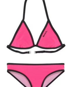 Bench. Triangel-Bikini mit Logoprint an Top und Hose Schwarz-wei&szlig;, T&uuml;rkis-schwarz, Pink-schwarz