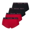 Bench. Panty (4 Stück) mit weichem Logo-Webbündchen Rot | navy, Rot | navy | weiß, Grau | navy