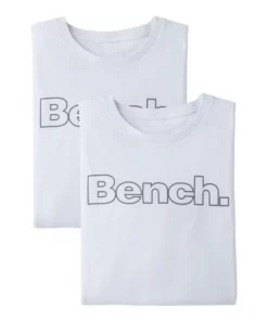 Bench. T-Shirt »Homewear« (2er-Pack) mit Bench. Print vorn Wei&szlig; | wei&szlig;, Petrol | schwarz, Grau-meliert | navy, Schwarz | schwarz -Bench Verkaufsgeschäft 31618181