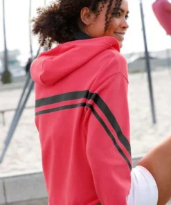 Bench. Kapuzensweatshirt in kurzer Form Schwarz-wei&szlig;, Pink-schwarz -Bench Verkaufsgeschäft 31817756