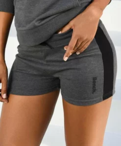 Bench. Relaxshorts mit Seitenstreifen Schwarz, Rosa-schwarz, Mint-schwarz, Anthrazit-meliert-schwarz -Bench Verkaufsgeschäft 32392957