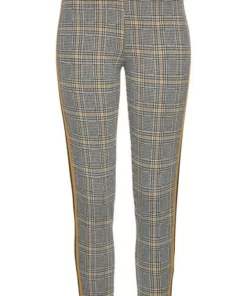 Bench. 7/8-Leggings mit Kontrastfarben seitlichem Tape Kariert-rostrot, Kariert-curry -Bench Verkaufsgeschäft 32892129