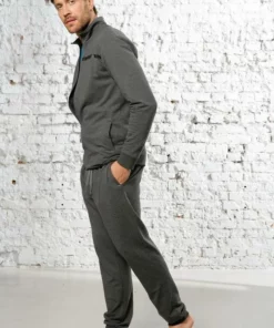 Bench. Sweatjacke Stehkragen mit Bench Logo Druck hinten