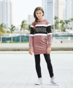 Bench. Sweatkleid mit Kontrasteinsätzen und Kapuze -Bench Verkaufsgeschäft 33740697