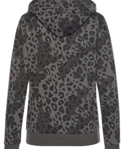 Bench. Sweatshirt mit Animalprint Flieder-bedruckt, Anthrazit-bedruckt -Bench Verkaufsgeschäft 34501411