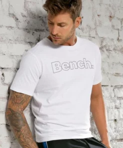 Bench. T-Shirt »Homewear« (2er-Pack) mit Bench. Print vorn Wei&szlig; | wei&szlig;, Petrol | schwarz, Grau-meliert | navy, Schwarz | schwarz -Bench Verkaufsgeschäft 35142610