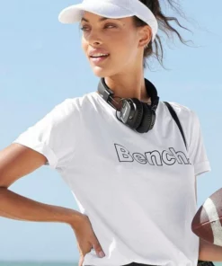 Bench. T-Shirt Schwarz | wei&szlig;, Rot | wei&szlig;, Hellgrau-meliert | wei&szlig; -Bench Verkaufsgeschäft 35186604