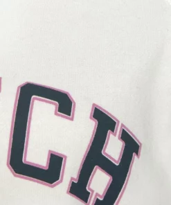 Bench. Sweatshirt mit Logo Tape an den Ärmeln Dunkelrosa-rosa, Wei&szlig; -Bench Verkaufsgeschäft 35334496