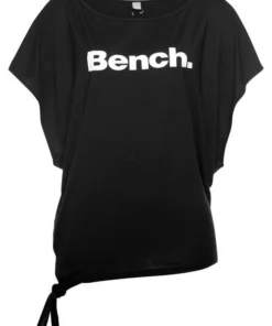 Bench. T-Shirt mit Logodruck Wei&szlig;, Schwarz, Mauve