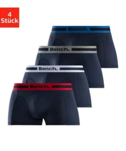 Bench. Funktionsboxer (4 Stück) aus Microfaser Blau | bordeaux | anthrazit | petrol, Navy-rot | navy-grau-meliert | navy-blau | navy-wei&szlig;, Rot | grau-meliert | navy | schwarz, Schwarz-anthrazit-meliert -Bench Verkaufsgeschäft 3a688963 1d7a 53c2 a352 decb7b8454d4