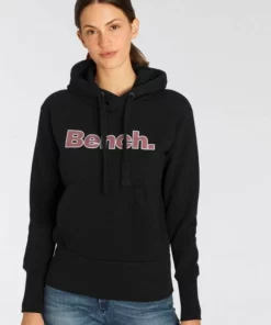 Bench. Hoodie »ANISE« mit frontalem Logo Print Fuchsia, White, Schwarz, Black