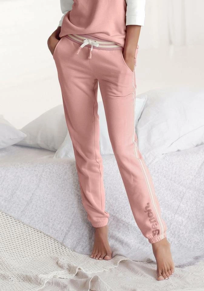 Bench. Relaxhose mit gestreiftem Bund und Glanzprint Grau-meliert, Mint, Apricot 10 Bench. Relaxhose mit gestreiftem Bund und Glanzprint Grau-meliert, Mint, Apricot – Bild 10