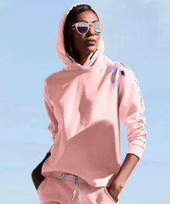 Bench. Hoodie mit bedrucktem Tape und Blumenprint Wei&szlig;, Schwarz, Rauchrosa -Bench Verkaufsgeschäft 41e07796 7062 5e5c a6ac de2360c38105