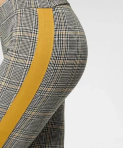 Bench. 7/8-Leggings mit Kontrastfarben seitlichem Tape Kariert-rostrot, Kariert-curry -Bench Verkaufsgeschäft 45c24e45 3fab 5db3 b7c4 1d8a678f1361