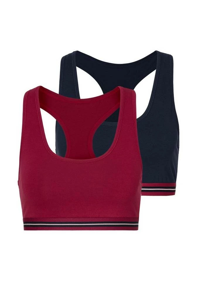 Bench. Bustier (Packung, 2 Stück) mit Racerback und kleinem Logodruck hinten 1 Bench. Bustier (Packung, 2 Stück) mit Racerback und kleinem Logodruck hinten