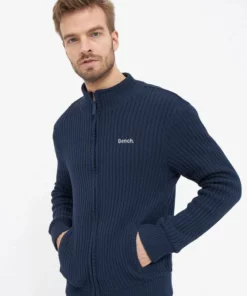 Bench. Funktionsjacke »Lido« Eleganter Rippstrick, Stickerei Navy, Charcoal Marl -Bench Verkaufsgeschäft 5483226d d59e 5ced 8b01 3951c7b8abbf